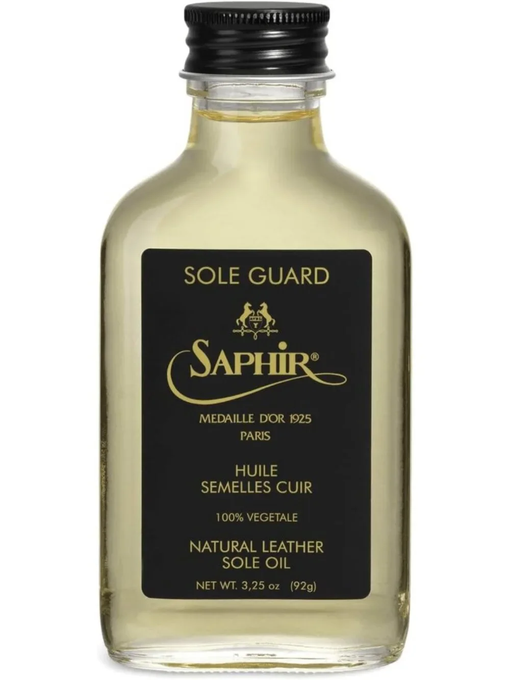 Leather Shoe Conditioner & Protector Oil - Saphir Medaille d'Or Sole Guard